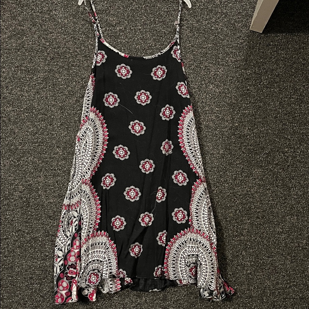 7/$20 Floral Black and Pink Women's Dress 7/$20
